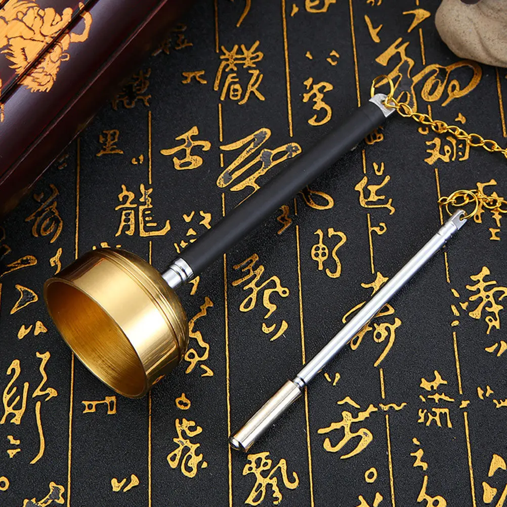 

Медный буддийский музыкальный инструмент ручной работы для храмовых ритуалов Дхармы, колокольчик Инь Цин, износостойкий, с гладкой поверхностью