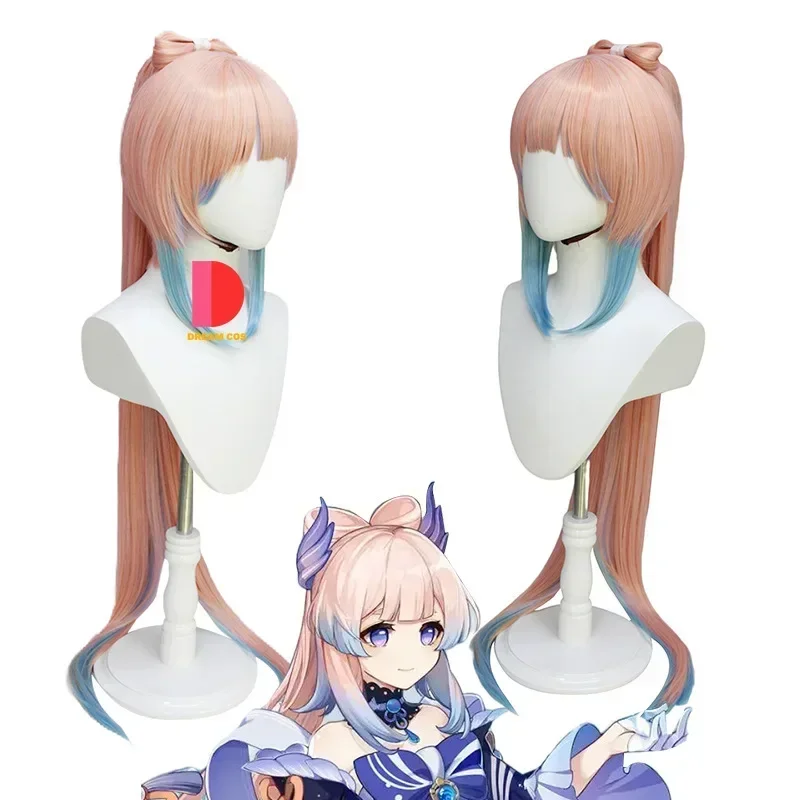 Genshin Impact Sangonomiya Kokomi Cosplay Costume Pearl of Wisdom Dress Wig Full Set Comic Con Halloween Outfit with Accesso@0Z*