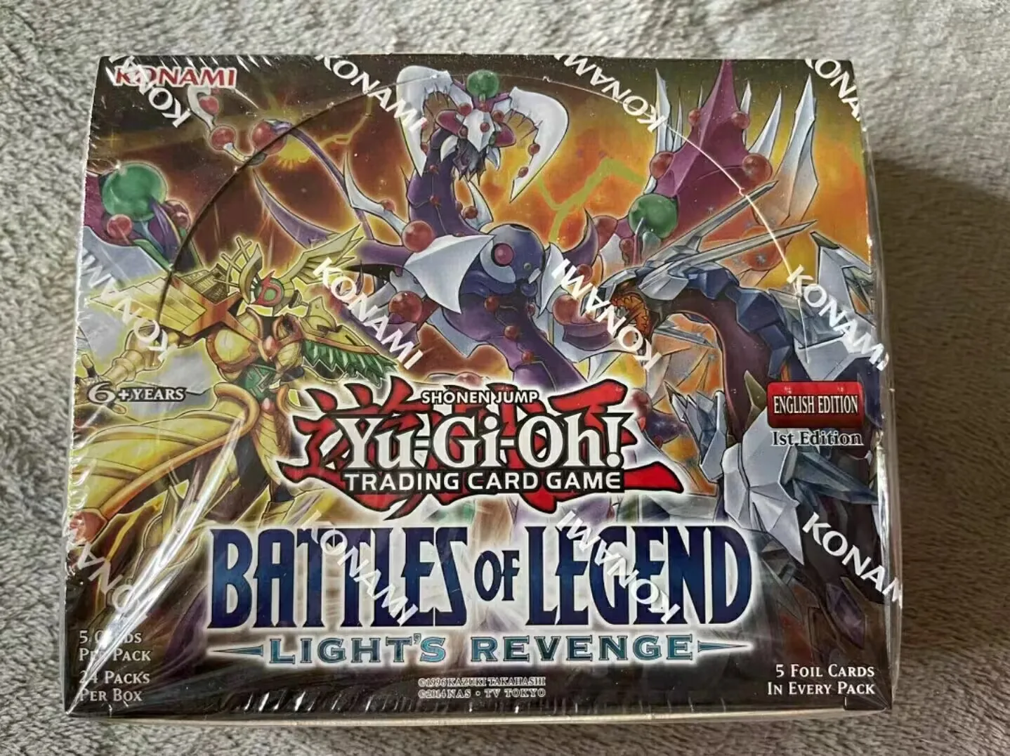 Yugioh KONAMI Duel Monsters TCG Battles of Legend Light's Revenge BLLR English 1st Edition Collection Sealed Booster Box