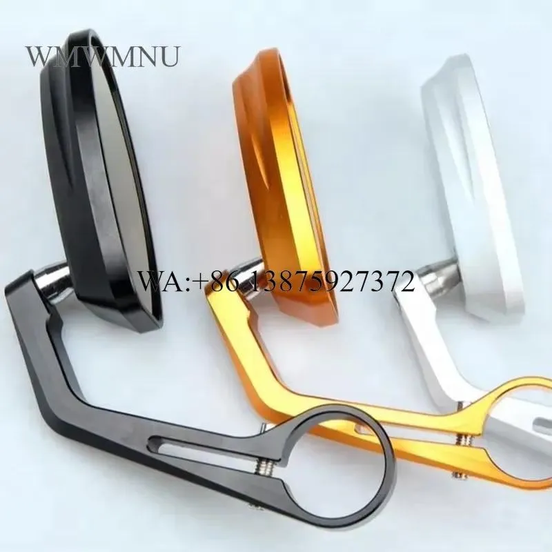 Wmwmnu 100% New CNC Motorcycle Mirror Reversible Mini Bar End Mirror for Motorcycle