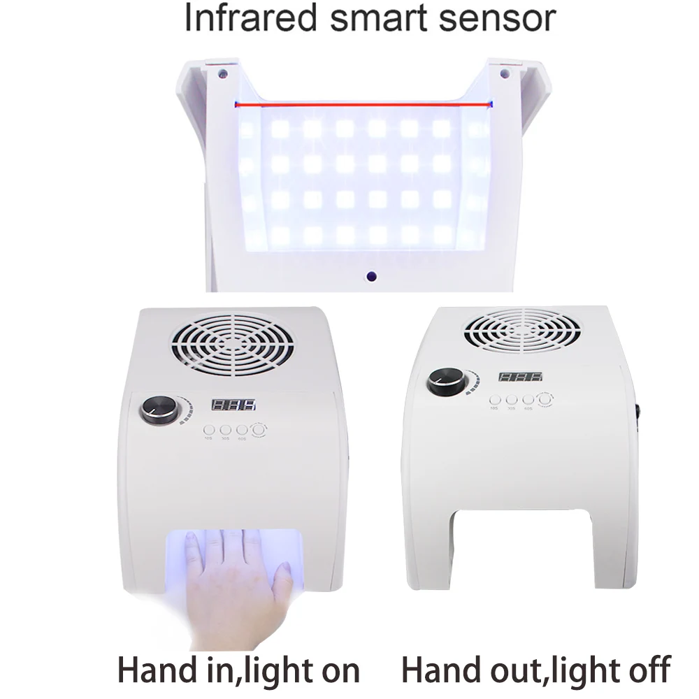 Multifunktionale 3in1 Silent 35000RPM Maniküre Maschine Leistungsstarke Staubsauger UV LED Nagel Lampe Schnell Nagel Trockner