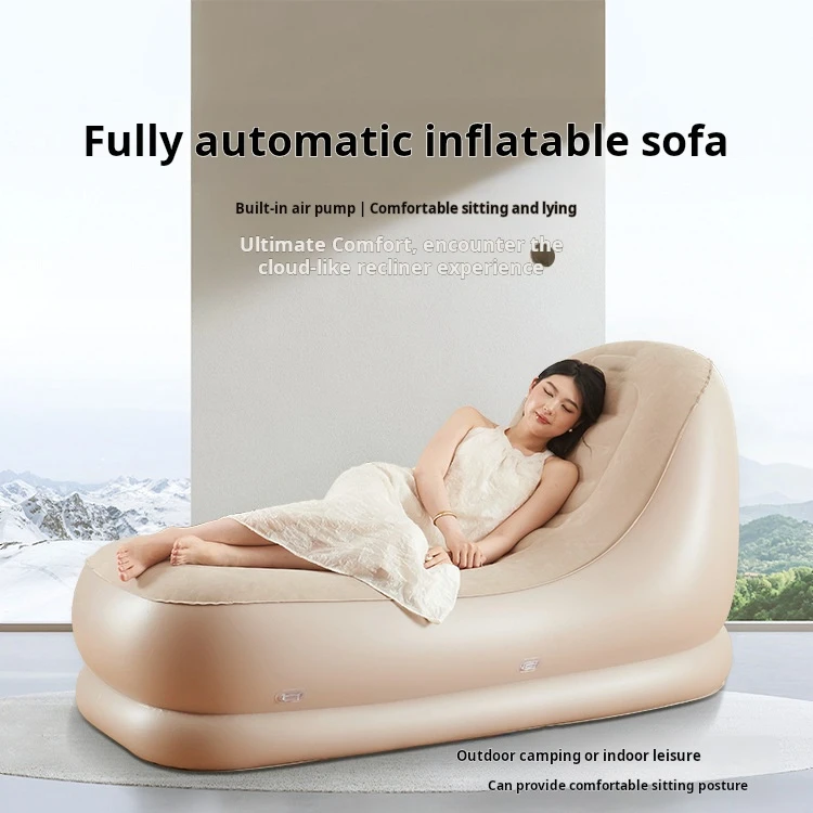 2025 Flocking Automatic Outdoor Camping  Chair, Backrest Chair, Inflatable Lazy Sofa