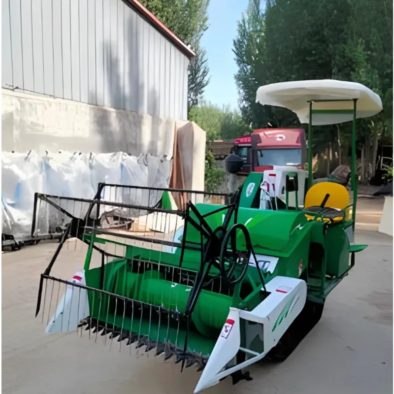 Agricultural Machinery Maize Harvesting Machine Small Harvest Machine Mini Pea Bean Soybean Wheat Rice Combine Harvester view 2