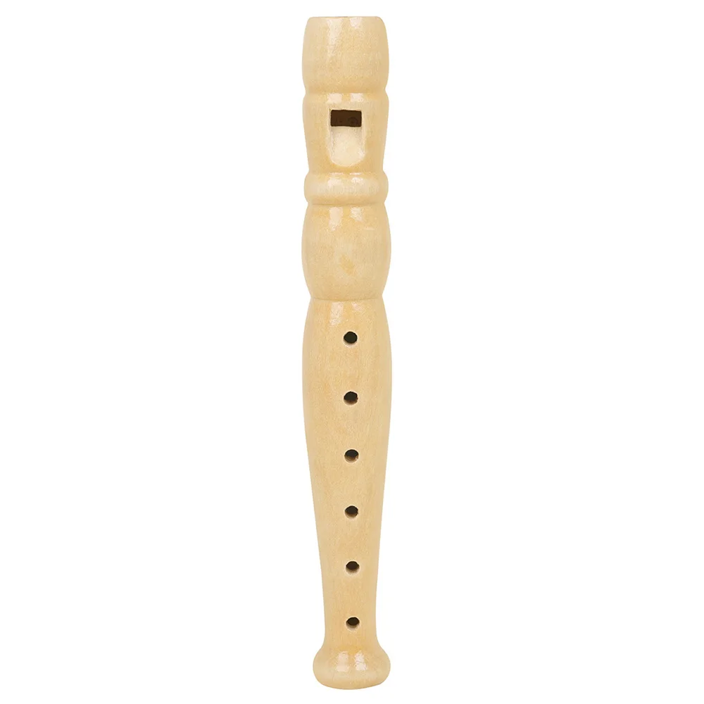 

1pc 6 Holes Solid Wood Recorder Wood Flute Applicable to Orff Flute Instruments for Enlightenment Education Children's Gift