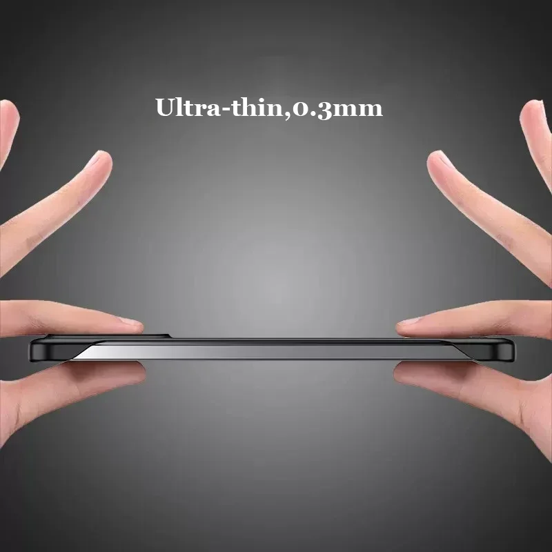 Clear Frameless Matte Phone Cover For Xiaomi 14 Ultra Transparent Thin Hard PC Shockproof Phone Case For Xiaomi Mi 13 Pro 15 14T