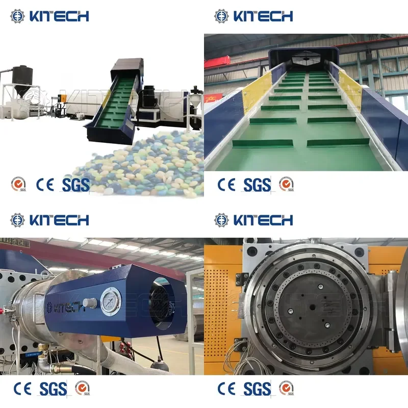 Recycling Machine 2026 New Design PP Woven Bags PE HDPE LDPE Film Compacting Water Ring Pelletizing Line Washing Recycled