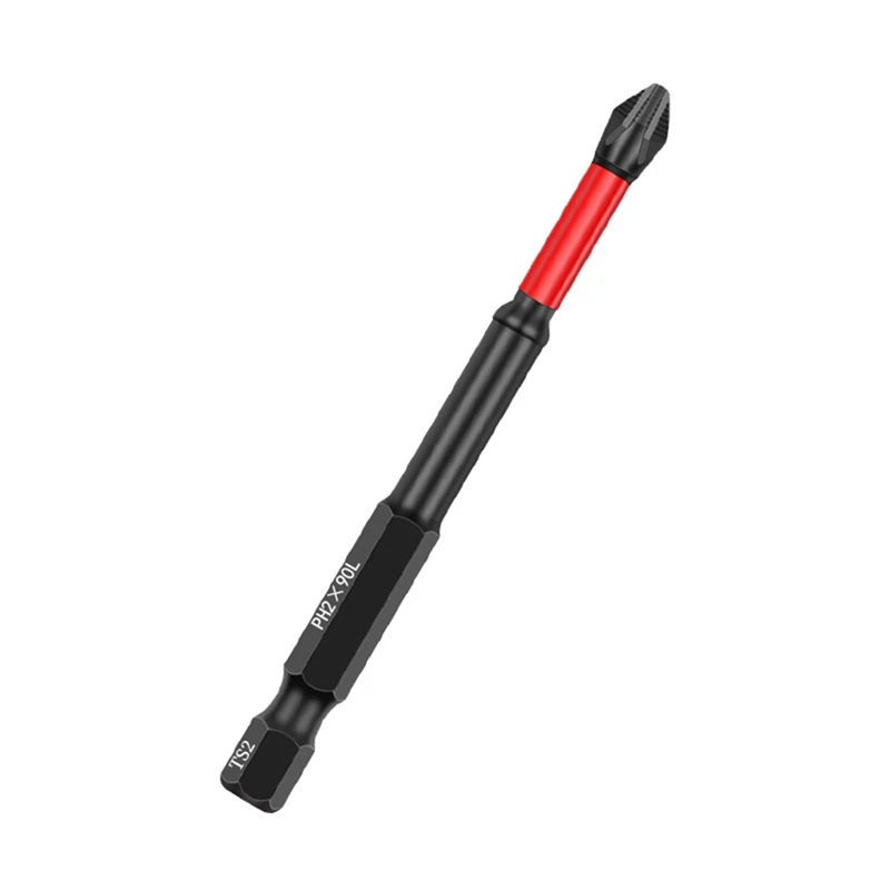 6Pcs S2 25-150Mm Impact Screwdriver Bits Magnetic Torque Screwdriver Impact Driver Bit Set