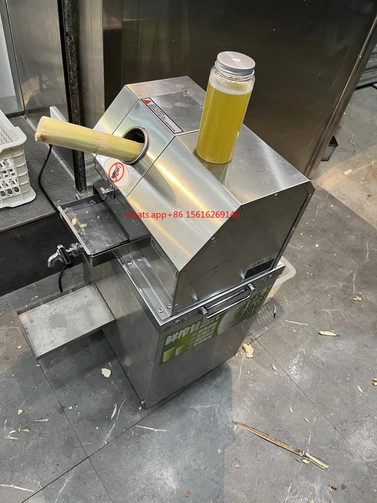 

2024 New Style Fully Automatic Commercial Desktop Sugar Cane Juicer Low-Priced Fruit & Vetable Juicer Machine for Stall Use