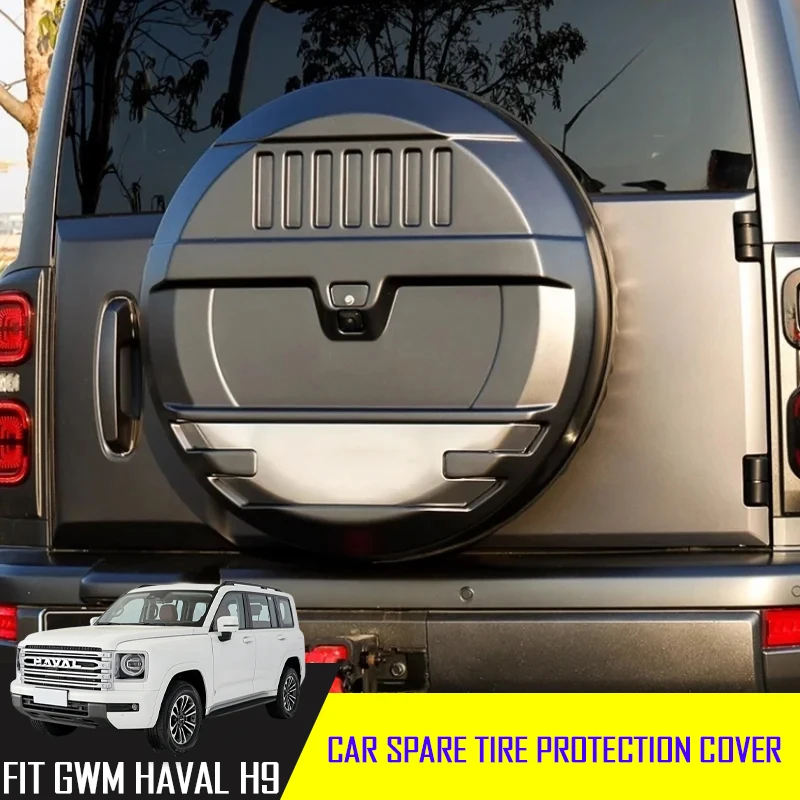

Защитный чехол для запасного колеса автомобиля в стиле меха, подходит для GWM Haval H9 2024, внешние декоративные детали задней двери автомобиля