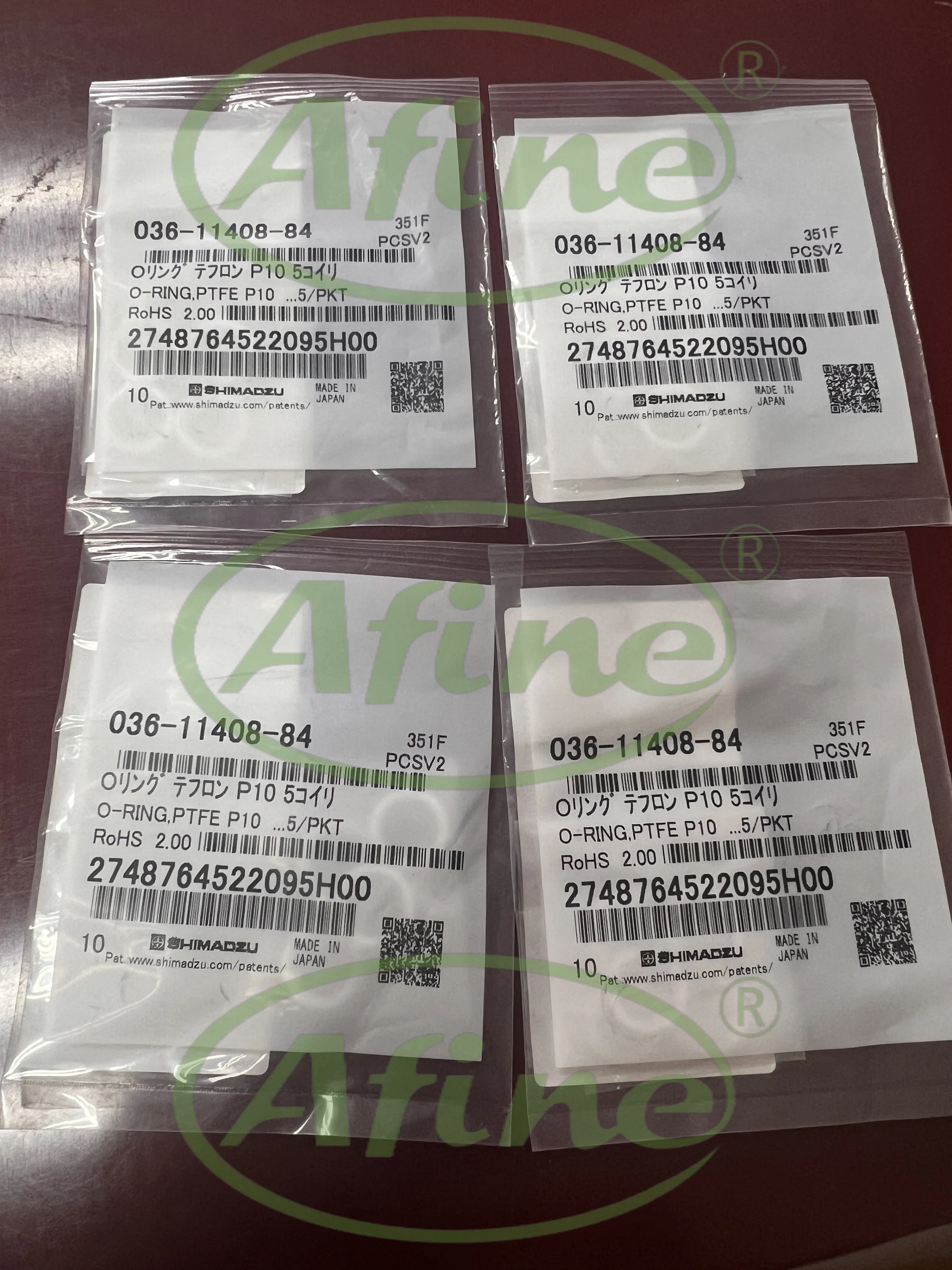 

AFINE SHIMADZU,Sealing O-Ring,036-11408-84,036-11352-86