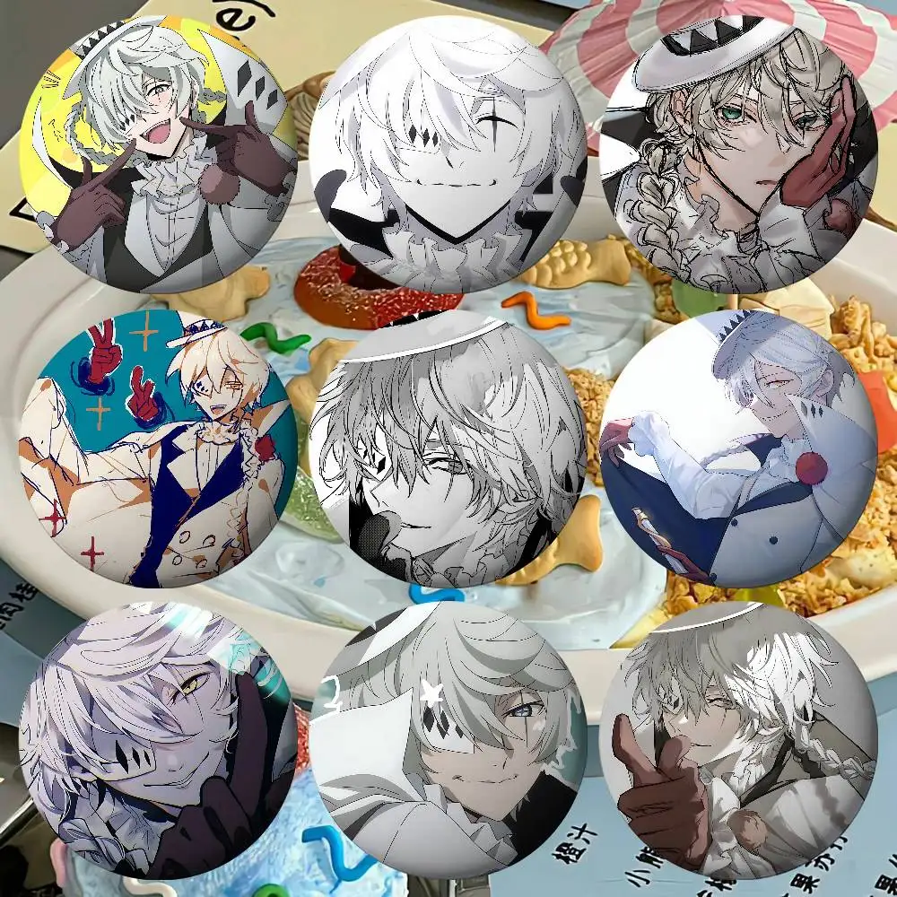 Anime-BungoDogs-Nikolai-Gogol Badges Tinplate Soft Button Pin Brooch Metal Badge Custom Jewelry Accessories Hat Bag Lapel