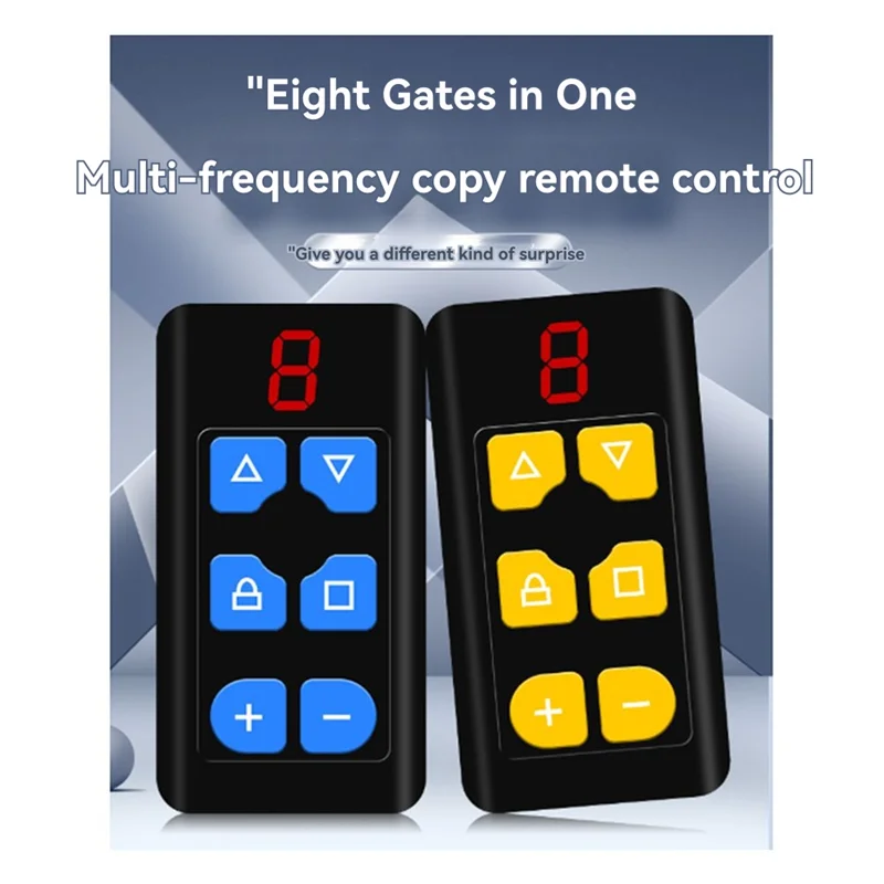 【B74A】Multi-Frequency 8 Channel Remote Control For Garage Door Rolling Shutter Door Gate Door Electric Door Copy Remote Control