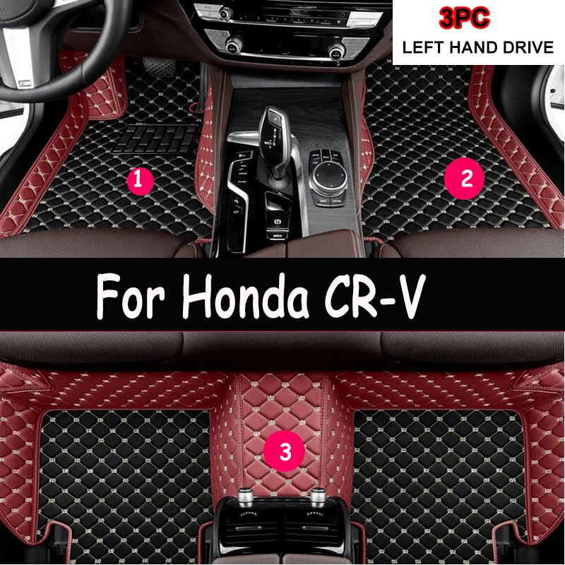 

LHD Car Floor Mats For Honda CR-V CRV 2016 2015 2014 2013 2012 Auto Accessories Carpets Custom Styling Parts Protector Covers