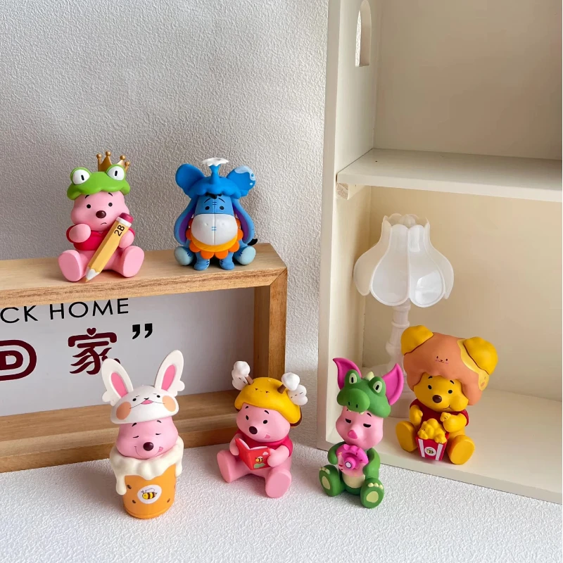 

Аутентичная слепая коробка с изображением медведя, ручная работа, Pupu Honey Can Pijie Pig, мультяшная кукла, настольное украшение, креативный праздничный подарок для друга