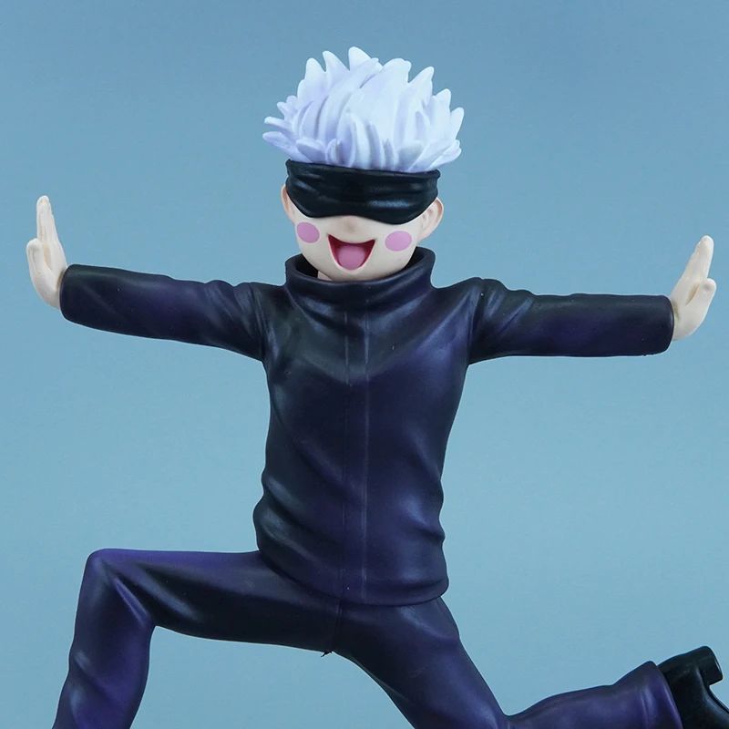 16cm Jujutsu Kaisen Anime Figure Gojo Satoru GK Action Figurine PVC Andwobble Model Collectible Car Desktop Decoration Toy Gift