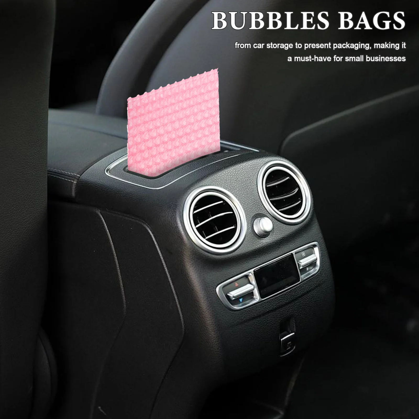 20Pcs Heart Shaped Bubbles Mailers Durable Storage Solution for Cards Presents Car Clutter Free Organization Small Business