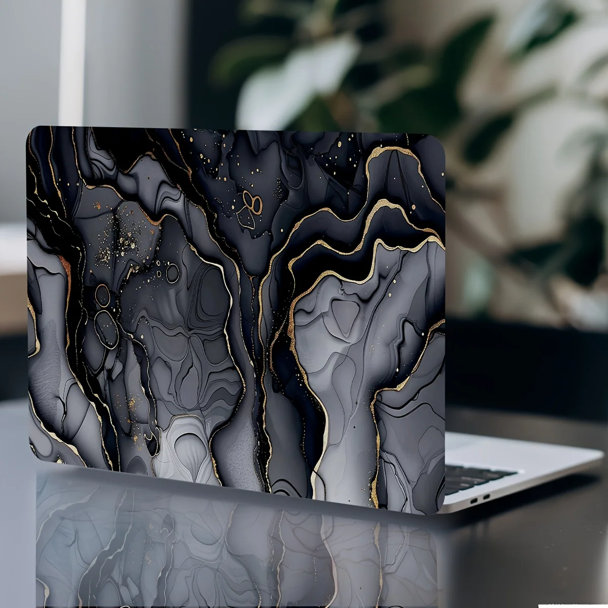 2 Piece Laptop Art Decal Marble Pattern Case Universal Netbook Skin Sticker Non reusable Laptop Skin Sticker Decal Waterproof
