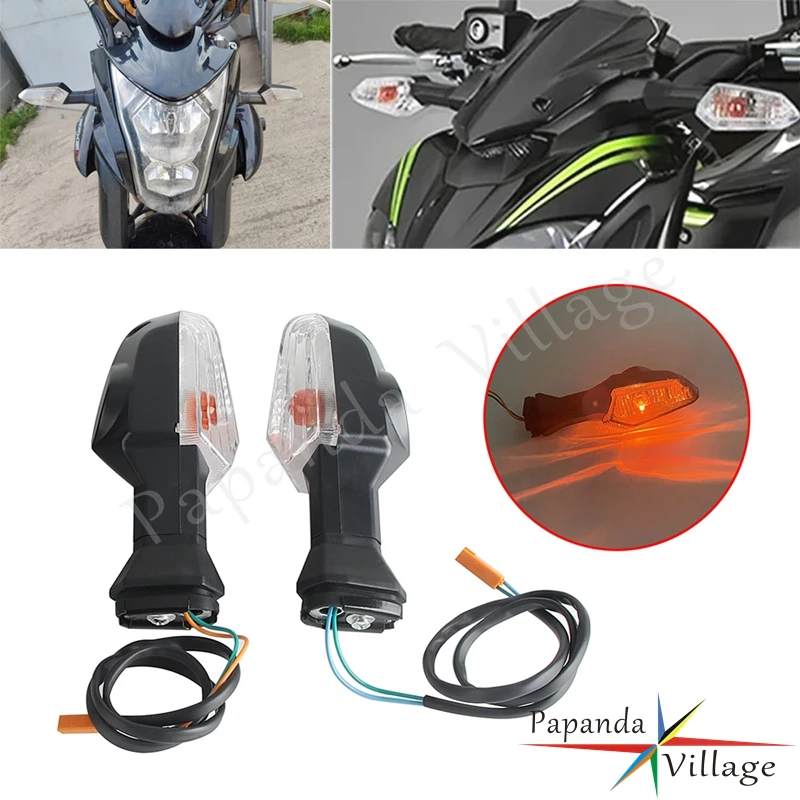 1 Pair Motorcycle Plastic Turn Signal Light For KAWASAKI NINJA 300 650 1000 Z 1000SX Z 1000 Z 800 ER-6N ER-6F ZX-6R 2009-2017