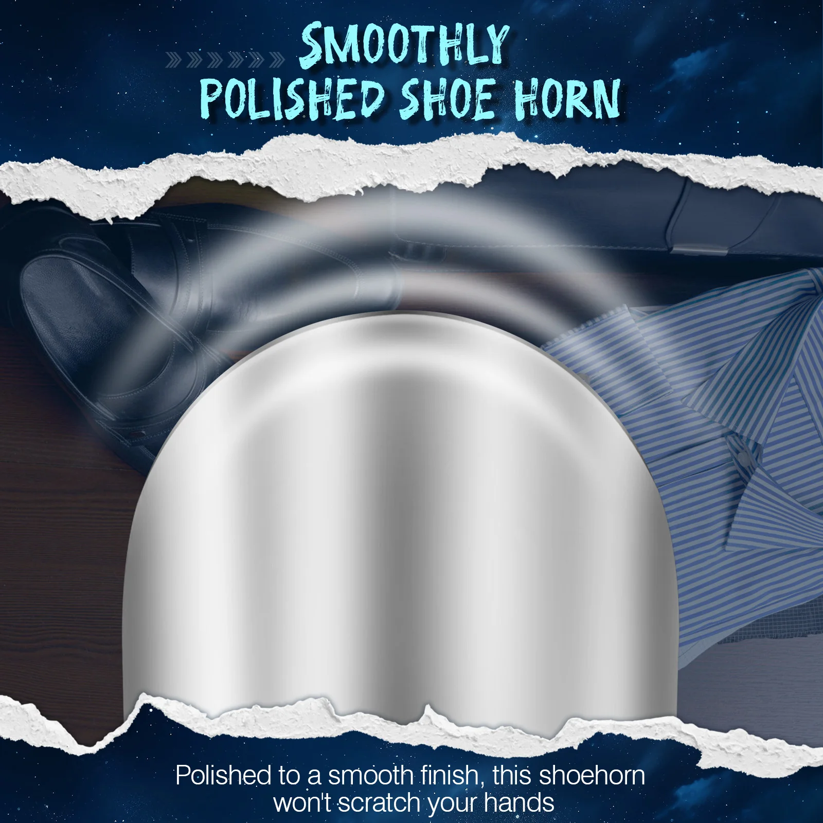 โลหะฮอร์นรองเท้ายาวผู้ชายผู้หญิงยาวแตรรองเท้าทนทานรองเท้ายืดหยุ่นยาวพิเศษรองเท้า Lifter 2 ชิ้น