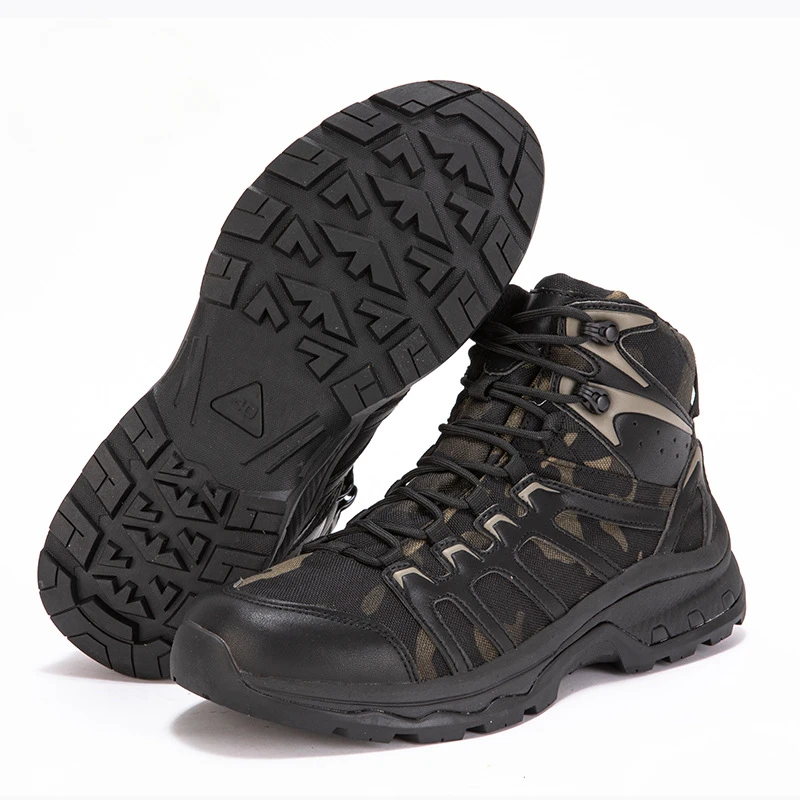 

Topfight MC Camouflage Mens Hiking Boots Mid Cut Desert Tactical Boots Trekking Mountaineering Winter Work Shoes Zapatos Hombre
