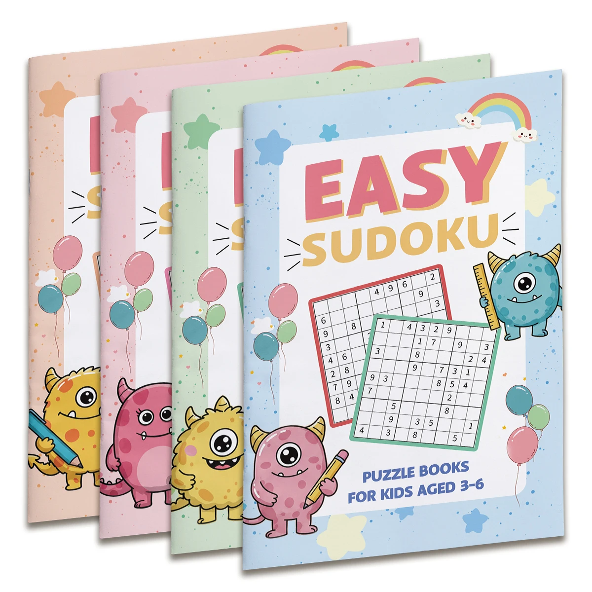 Fun Sudoku activity book, number reasoning and logic training, brain games workbook, boost focus and thinking skills