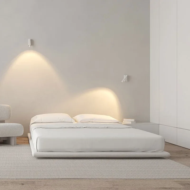 

Universal Ltalian Bed Frame Nordic Fashionable Quality Twin Bed Minimalist Design Light Luxury Cama Service Hotel Furniture