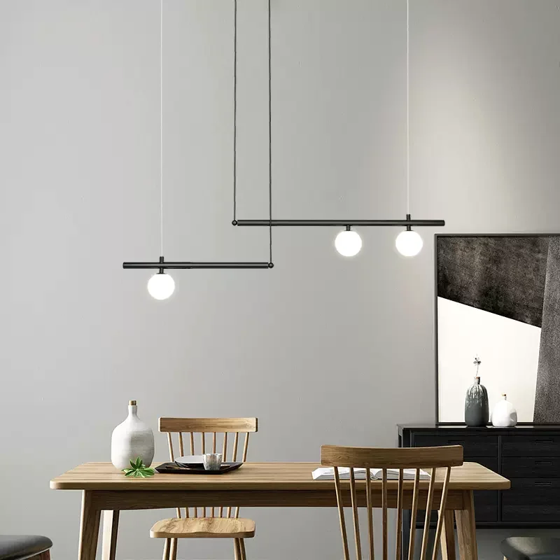 Modern Minimalist Chandelier Living Room Dining Table Ceiling Pendant Lights Creative Linear Hanging Lamp Room Decor Lustre