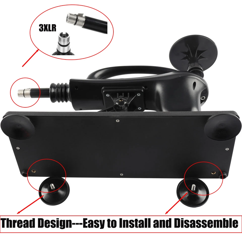 Adult's Portable Sex Machine WIth 3XLR plug Anal and Vaginal Masturbation Vibrator For Couple Adjustable speed Thrusting Machine