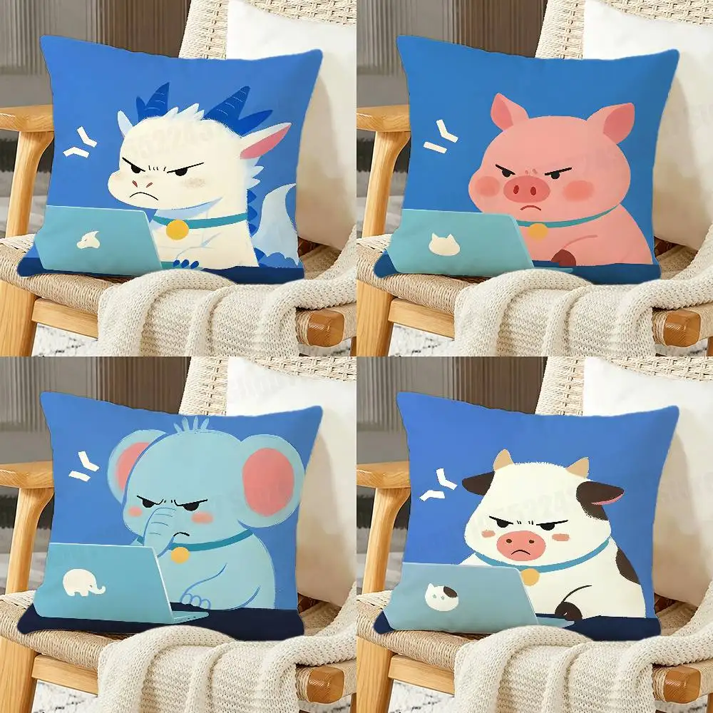 

Do not Work Animals Day Gift PillowCase Sofa Cushion Cover Suitable For Home Bedroom Room custom Decoration