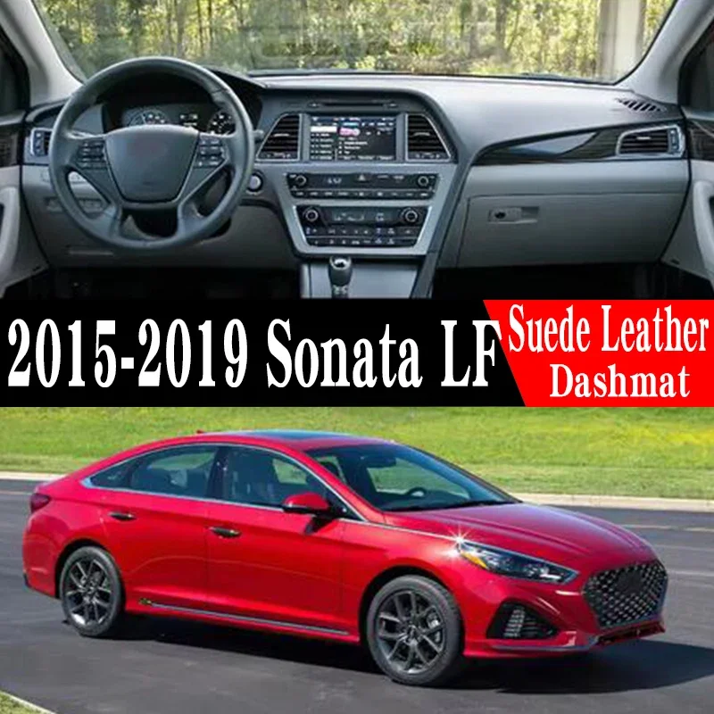 

Коврик для приборной панели Hyundai Sonata LF 2015-2019, противоскользящий, с защитой от УФ-излучения, накладка на панель, коврик для приборной панели.