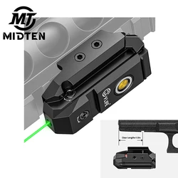 MidTen Green Laser Rechargeable Sight with Magnetic Port Low-Profile Compact Sight Pistol Handgun Tactical with Ambidextrous Swi