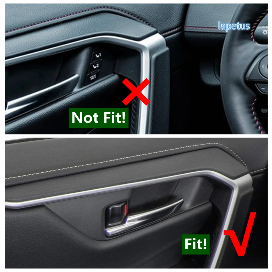 

Gear Shift Head / Steering Wheel / Window Lift Button / Water Cup Holder Cover Trim Fit For Toyota RAV4 RAV 4 XA50 2019 - 2023