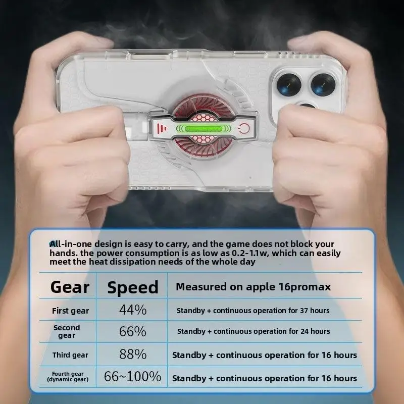 Cooling Case for Apple iPhone 16 Pro Max; Mobile Phone Cooler for iPhone 15/15PRO/15PROMAX/16/16PRO/14/13 view 6