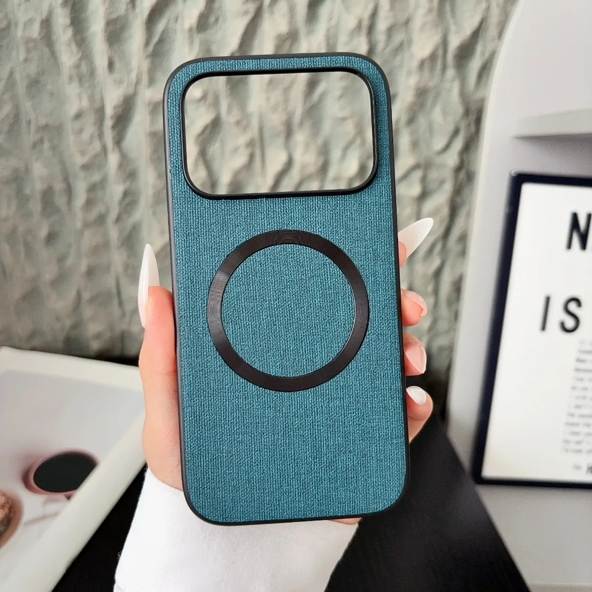 Phone Case for Honor 600 Pro Luxury Magnetic Cloth Pattern Leather Protection Cover for Huawei Honor 600 Pro Shockproof Funda