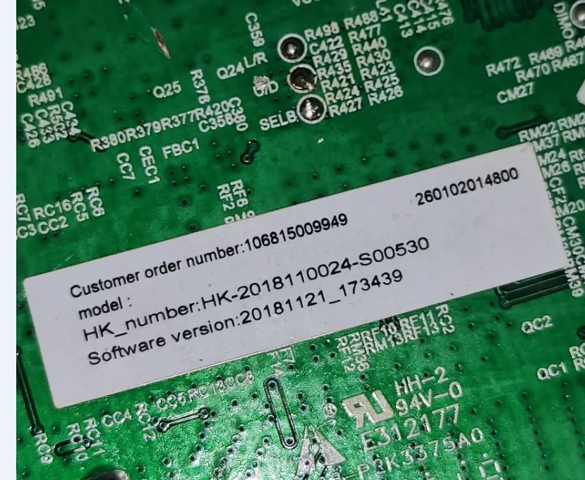 Hk. t.cs5531e05 12v display drive board funciona bien