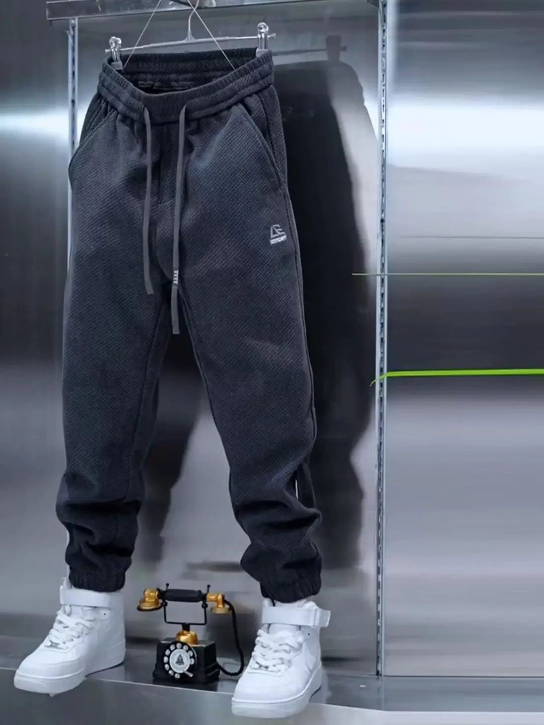 Fashionable Casual Pants Men's Loose Fit Spring Summer New Style Leisure Pants Polyester Fiber Warmth