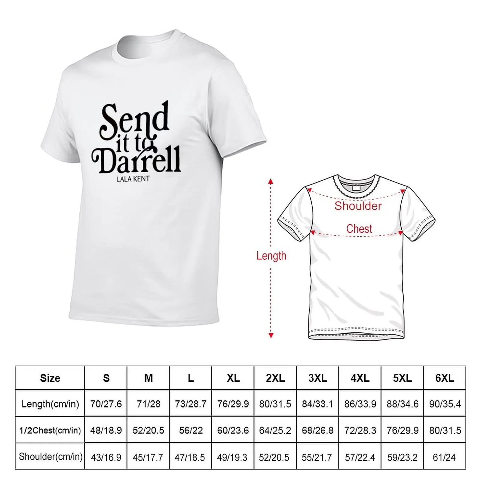 New Send It to Darrell T-Shirt T-shirt for a boy plus size tops black t shirts T-shirt short t shirts for men pack