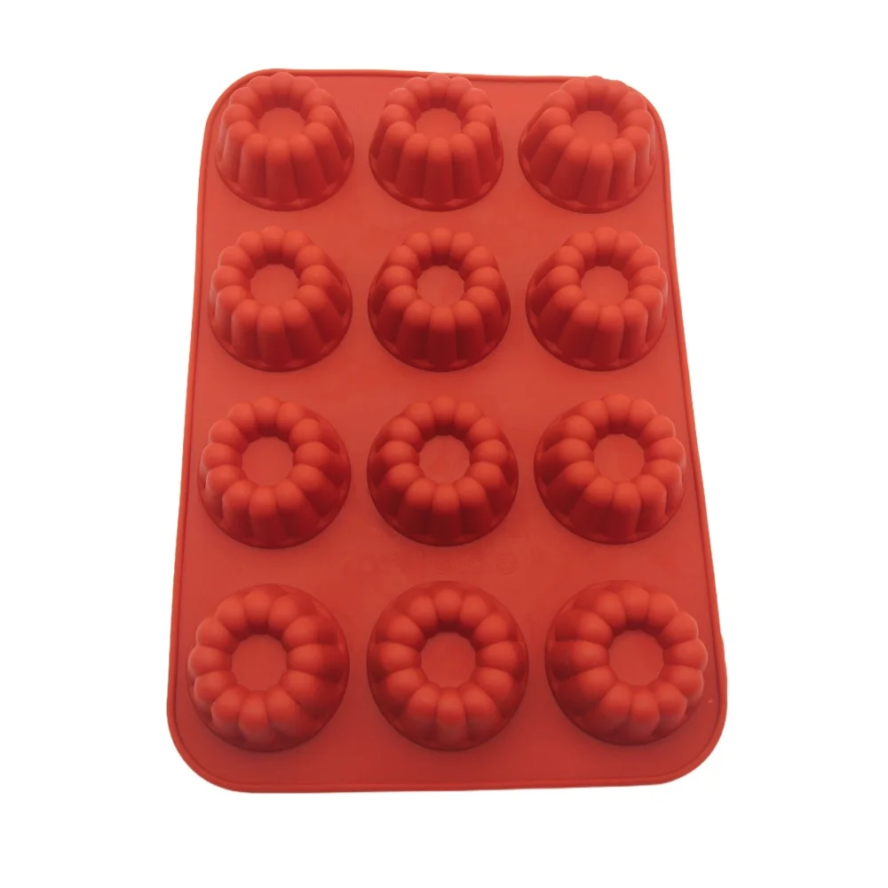 

12 Hole pumpkin Shape Silicone Mousse Cake Mold Food Grade Muffin Cup Rgg Mold DIYJelly Pudding Soap Mold Kitchen Baking Tools