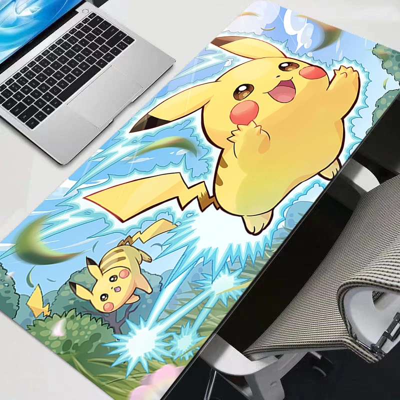 Mouse pad Pokemon Pikachu Professional E-sports gamers speed pc Gaming Rubber keyboard notbook desk mat mousepad 800X300