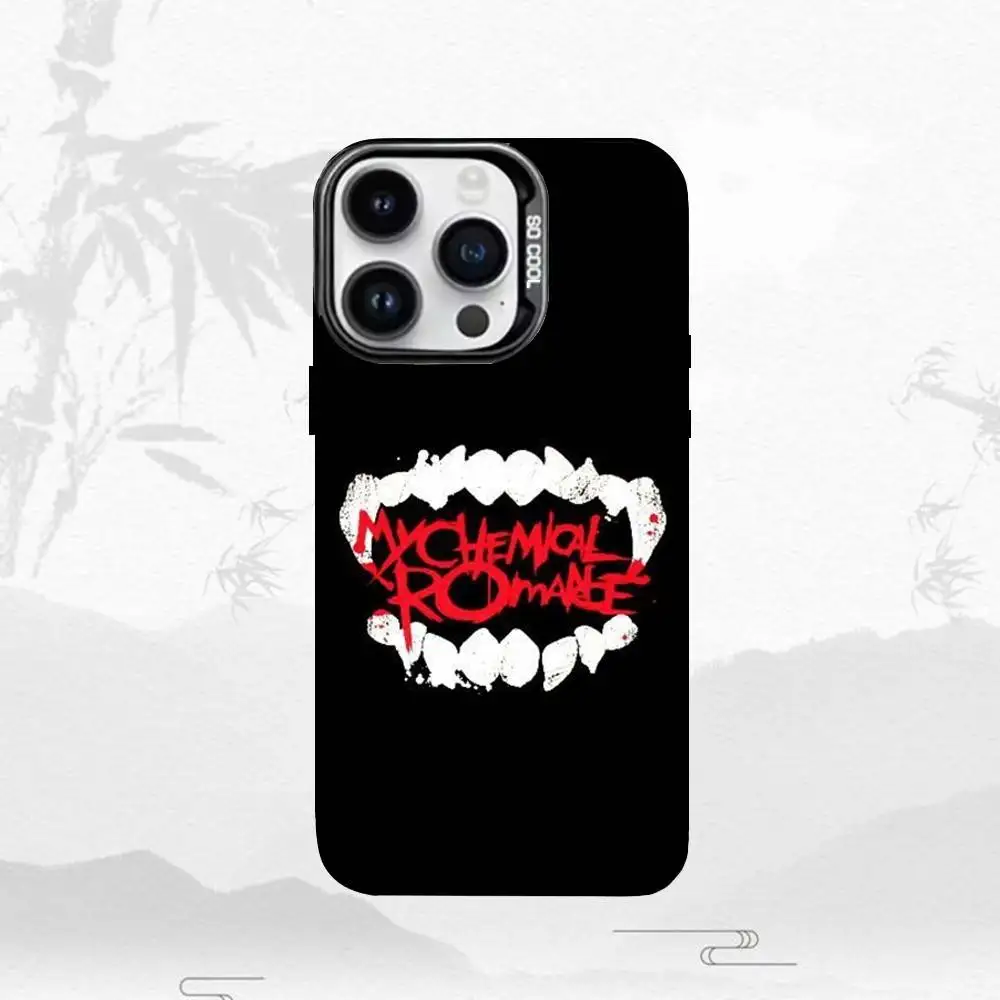 My C-Chemical Romance Gun Handyhülle für iPhone 17,16,15,14,13,12,11 Plus, Pro Max, schwarz, matt, stoßfest