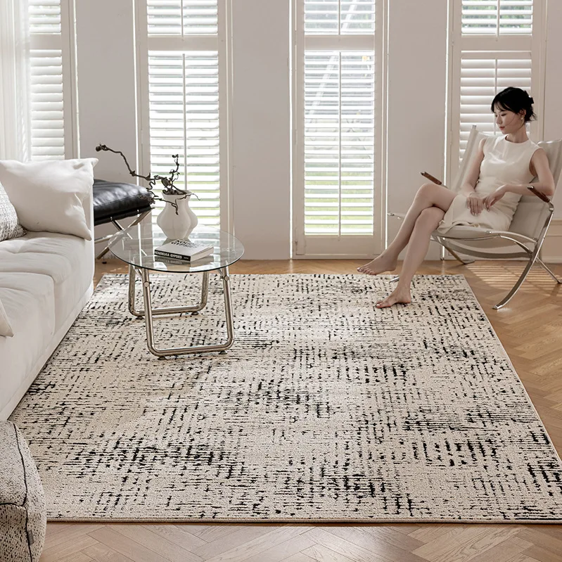 Light Luxury Diatom Silk Floor Mat Waterproof Easy Clean Wash Free Wipeable Carpet For Living Room Bedroom Sofa Tea Table