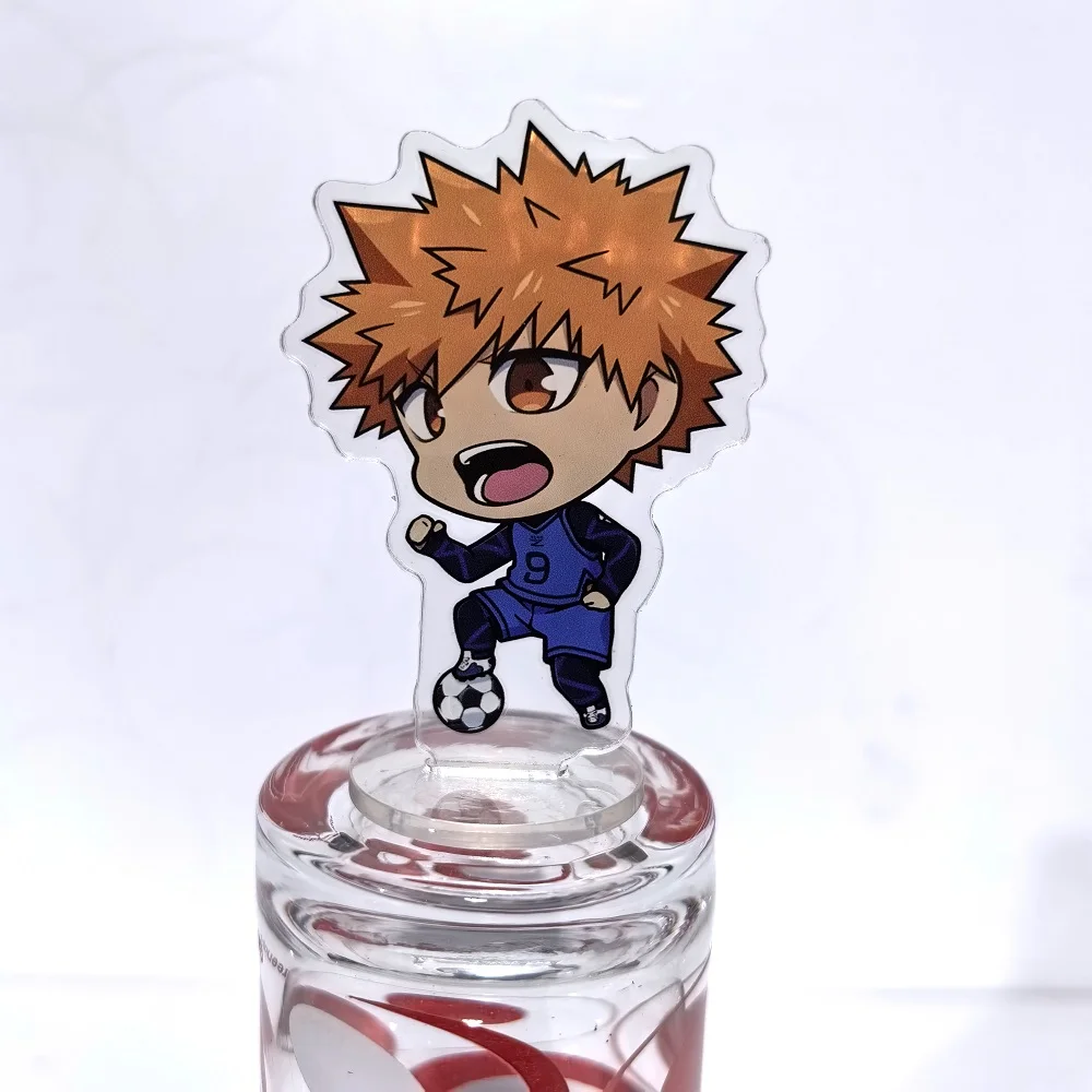 Anime 8cm BLUE LOCK Figure Stand Model Isagi Yoichi Bachira Meguru Chigiri Hyoma Birthday Tabletop Decoration Christmas Gift