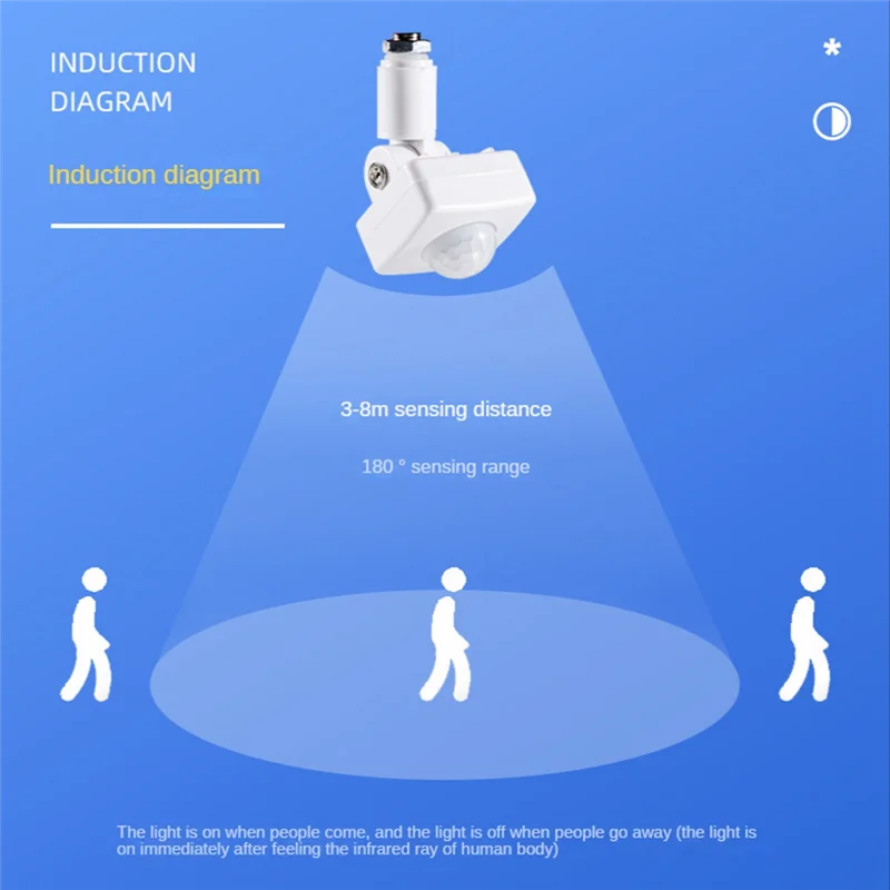 Top Deals Infrared Body Sensor Switch Intelligent Delay Adjustable Induction Control Module Home Indoor Sensor