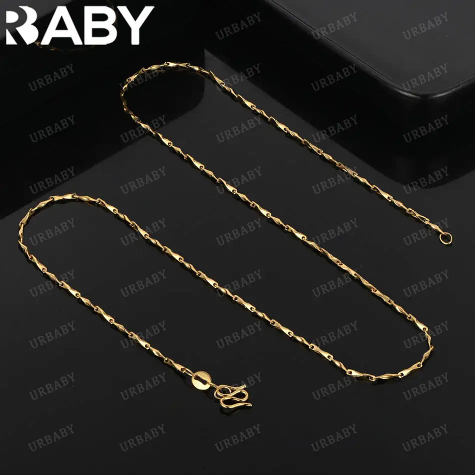 

URBABY тонкое ожерелье из стерлингового серебра 925 пробы для женщин и мужчин, очаровательные трендовые подарки на день рождения, модные вечерние ювелирные изделия