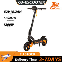 KuKirin G3 Adult Electric Scooter 1200W Motor 52V18Ah Battery 50KM/H Max Speed LED Touch Display City Off-road EScooter