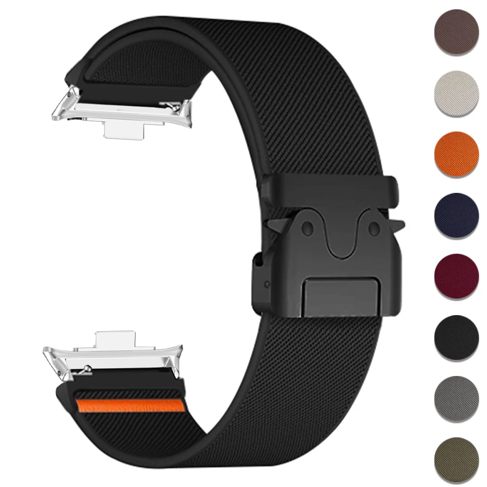 Nylon-Schlaufe für Redmi Watch 6/5/4 Armband Sportliches Atmungsaktives Ersatz-Armband für Mi Band 9/8 Pro Band Smartwatch-Zubehör