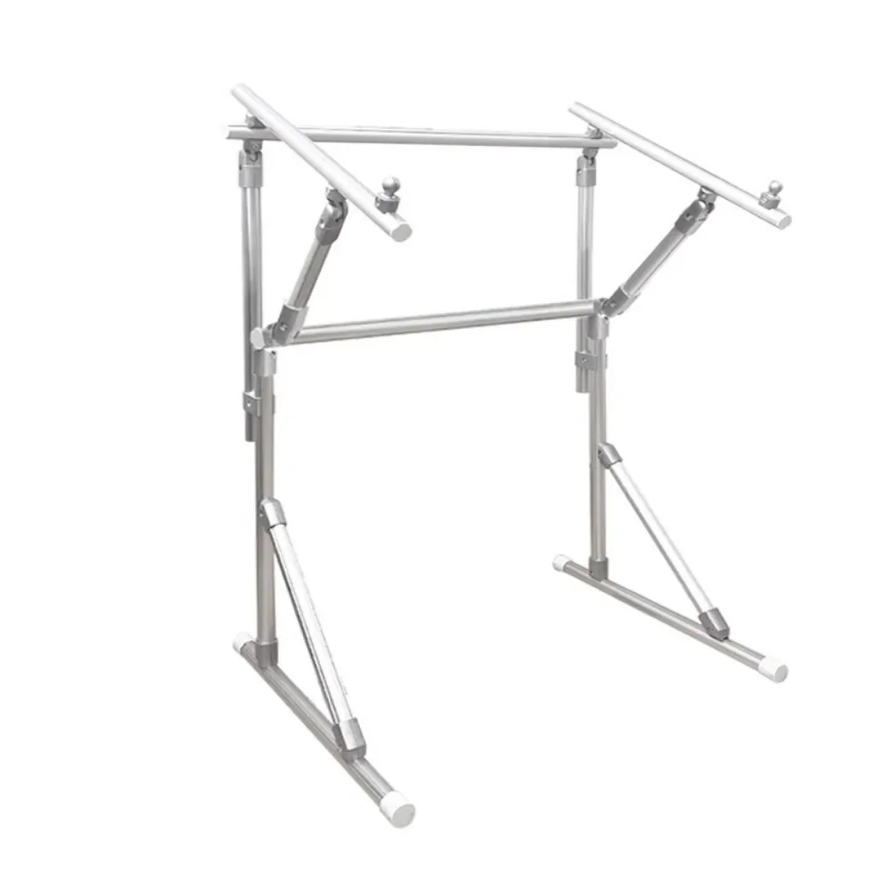 3-in-1 Adjustable Embroidery Stand Aluminum Alloy Cross Stitch Frame Holder for Floor Table and Lap for Craft Sewing