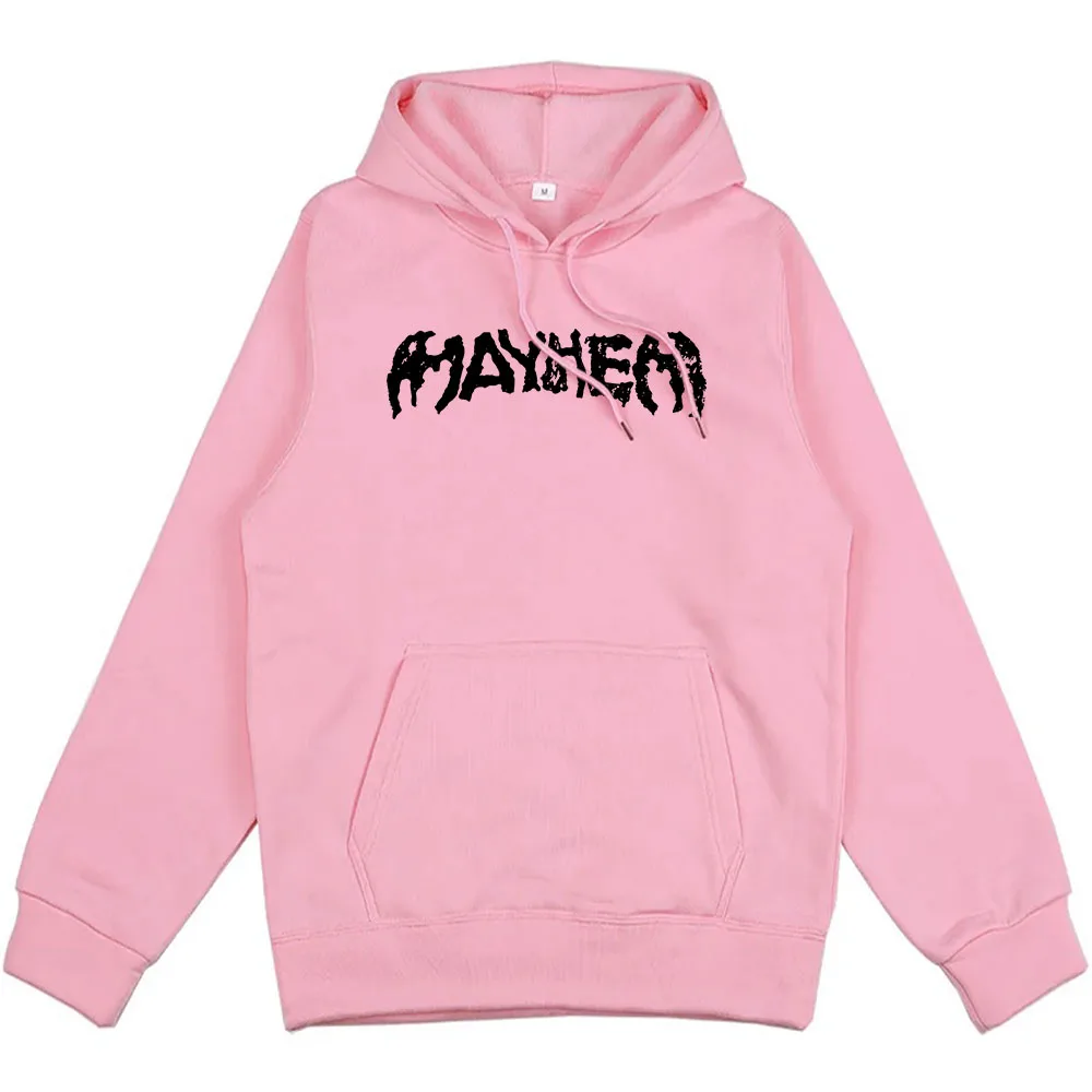 Pakaian Jalanan Hip Hop Lady Gaga Mayhem Hoodie Cetak Album Bulu Kasual Pria Wanita Kaus Penyanyi Grafis Sudaderas Uniseks