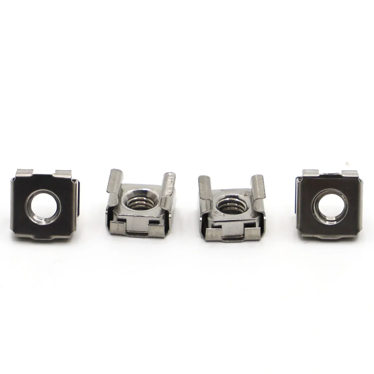 2-5pcs M4 M5 M6 M8 M10  A2-70 304 Stainless Steel Square Clip Floating Cage Nut for Server Cabinet Shelf Rack Mount