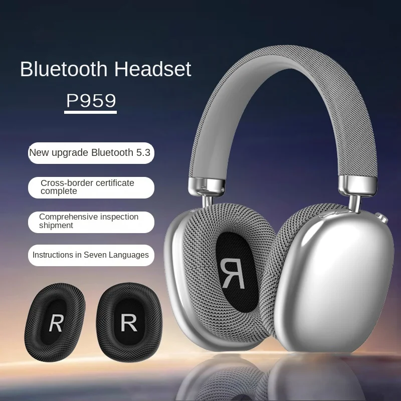 High quality Bluetooth headset P959 3D cotton long endurance sports music private model Bluetooth headset